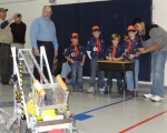 Demonstrating to Boy Scouts