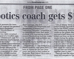 FIRST Coach gets $1,000 Gift - Oakland Press (1/7/2006)