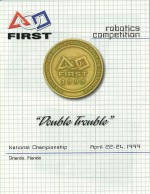 1999 FIRST: Double Trouble Logo