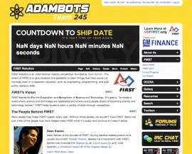 2008 Website - AdamBots v3